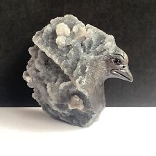 332g Natural crystal mineral specimen, sphalerite, hand-carved bird collection picture