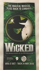 Wicked The Untold Story Of The Wiches Of Oz (flyer - Cardiff Millennium Centre) picture