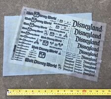 Rare 1980’s Disneyland/ Walt Disney World Logo Letraset Instant Lettering Sheet picture