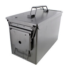 Redneck Convent Metal Ammo Storage Box - .50 Cal Black Locking Steel Ammo Can picture