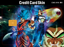 Broly & Goku Holographic Credit Card Sticker Skin Film Pre-Cut Decal Size 8.5X5 picture