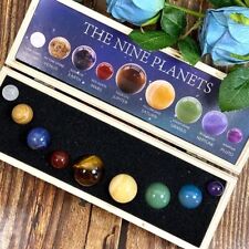 Solar System 9 Planets Gemstones Décor Healing Crystal Chakra Reiki picture