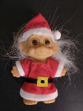 Vintage 1990s russ troll doll santa Christmas ornament picture