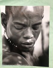 Vintage Gay Interest Print Portrait 90s Male model African American Necklace #7 picture