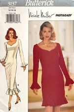 1990's Butterick Misses' Dress Pattern 3137 Size 14-18 UNCUT picture