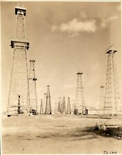 GA131 Original Underwood Photo OIL DERRICKS Fossil Fuel Drilling Industry Site picture