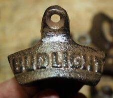  Cast Iron BUD LIGHT Wall Mounted Bottle Opener Nostalgic Beer picture