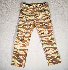 Beyond Clothing Combat Pants 32x30 Camo Brown Ripstop Canvas Stretch Lightweight picture