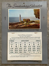 Vintage 1962 Swedenborg Foundation Calendar Wayfarer’s Chapel Lloyd Wright Mint picture