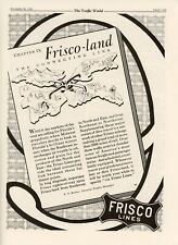 1929 Frisco Lines Vintage Railroad Ad Connecting Link Freight Service Railway picture