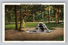 Gettysburg PA-Pennsylvania, Spangler's Spring, c1909 Vintage Postcard picture