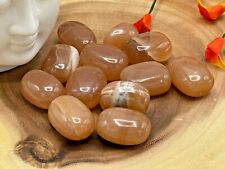 Honey Caramel Calcite Tumbled Stones, Reiki Crystals, Healing Chakra Gemstones picture