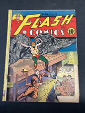 Flash Comics #15 Early Golden Age Vintage DC Superhero Comic 1941 7th Hawkman picture