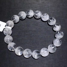 11.5mm Natural white Phantom Ghost Garden Quartz Crystal Beads Bracelet AAA picture