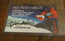 Peter Habeler mountaineer signed autograph business card Climbed Everest no O2 picture