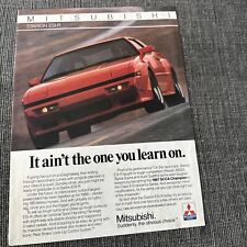 1988 Mitsubishi Starion ESI-R Red Coupe Advertisement picture