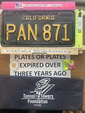 HELP TUNNELTOTOWERS VINTAGE CALIFORNIA  WORD LICENSE PLATE DOUBLE COLLECTIBLE  picture