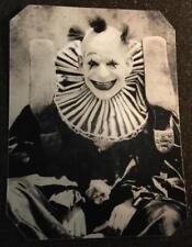 Unique Bizarre Odd Interesting Vintage Creepy Clown 2 tintype C1218RP picture