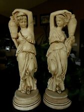 Set Woman Statues Figurines Greek Sandals Plaster ? Water Artistic Royalties 15