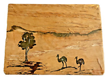Picture Painted on Bark Authentic Western Australia Aboriginal Traditional Arts picture