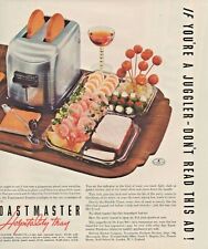 1937 Toastmaster Vintage Print Ad If You're A Juggler Don't Read This Ad picture