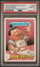 1988 Topps Garbage Pail Kids Series 15 Chow Mame 582b DIECUT Leo Back PSA 10 GEM picture