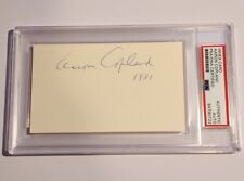 Aaron Copland Signed PSA DNA Autograph Classical Composer Auto Cut 4 picture