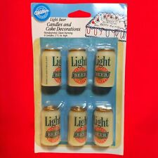 Wilton 1998 Light Beer Candles And Cake Decorations Vintage Novelty Birthday Gif picture