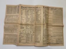 WWII May 1944 OPA Consumer Point Values Chart Poster Usher Store Rowan Iowa picture