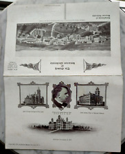 1910 Syracuse University 9 x 7 Folding Postcard - Growth of Syracuse University picture