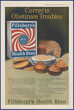 Vintage 1919 PILLSBURY'S Health Bran Food Kitchen Art Décor Ephemera Print Ad picture