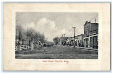 Pine City Minnesota MN Postcard Street Scene Dirt Road Horse And Wagon 1913 picture