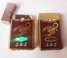 1X  Scorpion Style Metal Windproof Cigarette  Gas Lighter picture