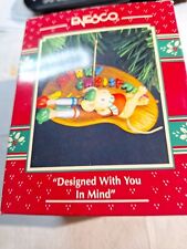 1993 Enesco Designed With You In Mind Christmas Ornament w Box Limited Ed 589306 picture