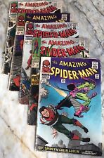SALE-5 ISSUES OF 1966-67 “THE AMAZING SPIDER-MAN” #’s 39, 41, 42, 43, 48 POOR picture