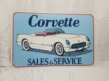 VTG Corvette Sales & Service Metal Sign picture