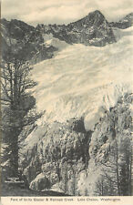 Vintage Postcard Face of Isella Glacier And Railroad Creek Lake Chelan WA picture