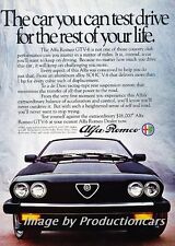 1983 Alfa Romeo GTV6 2.5 Coupe Original Advertisement Print Art Car Ad J707 picture