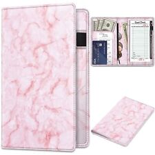 Server Book PU Leather Book Organizer Wallet Zipper Pocket for Waitress Waiters picture