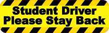 10x3 Yellow Student Driver Bumper Magnet Magnetic Truck Signs Magnets Car Sign picture