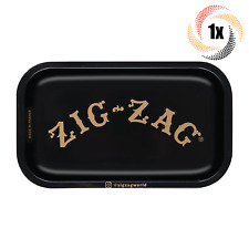 1x Tray Zig Zag Small Size Smoking Rolling Tray | Black | Fast Shipping picture