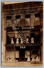 Real Photo Greeno & Austin Dry Goods Store AT Malone NY New York RP RPPC J424 picture