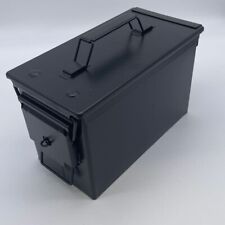 Ammo Box New Lockable Black 50Cal Military Spec Metal UK Made picture