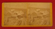 ANTIQUE STEREOVIEW SV KILBURN MT WASHINGTON COG RAILROAD RAILWAY FROM DEPOT NH  picture