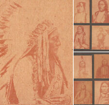 1930s Strip Cards R184-2 - FULL SET of 24 INDIAN CHIEFS w/ SITTING BULL - EX-NM picture