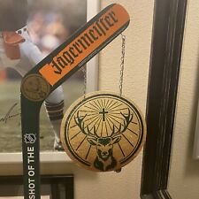 RARE JAGERMEISTER Wood Hockey Stick OFFICIAL SHOT OF THE NHL & Dallas Stars Sign picture