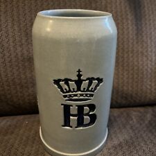 Vtg HB Hofbrauhaus Salt Glaze Stein Mug 7/1/2 inches  Original King Looks New picture