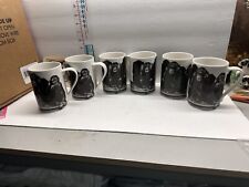 222 Fifth Slice Of Life NO EVIL Mugs Set Of 6 NEW Excellent picture