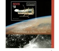 Nevis - 2015 - 25th Anniversary of the Hubble Telescope - Souvenir Sheet  - MNH picture