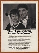 1986 Wayne Gretsky Deafness Research Foundation Vintage Print Ad/Poster NHL 80s picture
